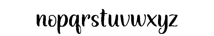 HillyLou Font LOWERCASE