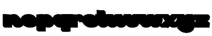 Hindira Extrude Regular Font LOWERCASE