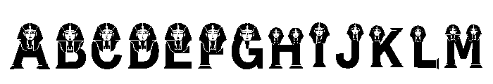 Hira Regular Font UPPERCASE