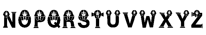Hira Regular Font UPPERCASE