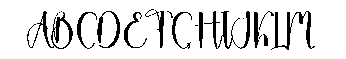 History Calligraphy Font UPPERCASE