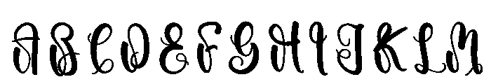 History Graduation Font UPPERCASE