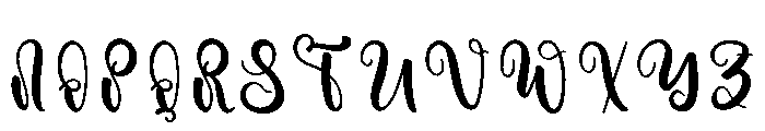 History Graduation Font UPPERCASE