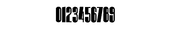 Hitrogent ExtBd UltCond Font OTHER CHARS
