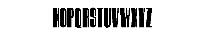 Hitrogent ExtBd UltCond Font UPPERCASE