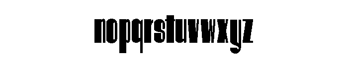 Hitrogent ExtBd UltCond Font LOWERCASE