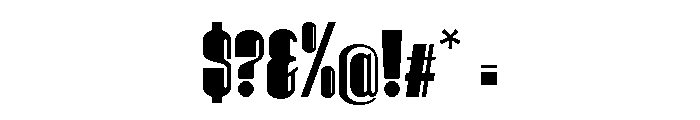 Hitrogent ExtBlk UltCond Font OTHER CHARS
