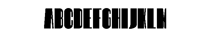 Hitrogent ExtBlk UltCond Font UPPERCASE