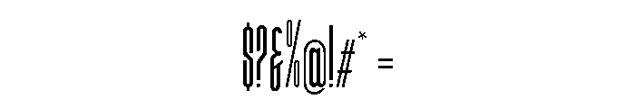 Hitrogent ExtLt UltCond Font OTHER CHARS