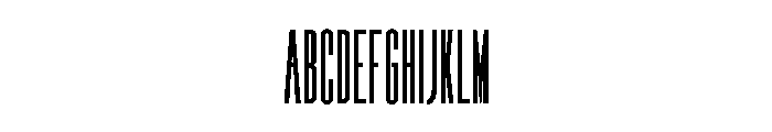 Hitrogent ExtLt UltCond Font UPPERCASE