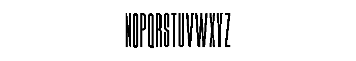 Hitrogent ExtLt UltCond Font UPPERCASE