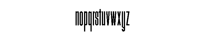 Hitrogent ExtLt UltCond Font LOWERCASE