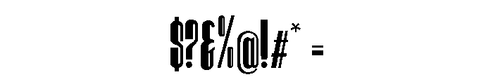 Hitrogent Med UltCond Font OTHER CHARS