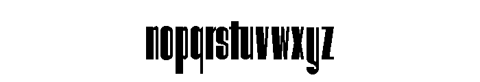 Hitrogent Med UltCond Font LOWERCASE