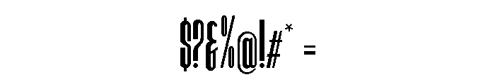 Hitrogent UltCond Regular Font OTHER CHARS