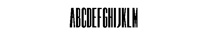 Hitrogent UltCond Regular Font UPPERCASE