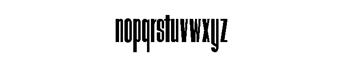 Hitrogent UltCond Regular Font LOWERCASE