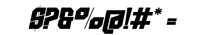 Hiyuga Italic Font OTHER CHARS