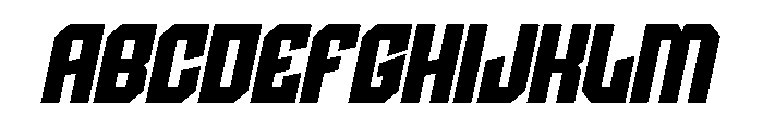 Hiyuga Italic Font UPPERCASE