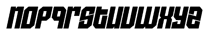 Hiyuga Italic Font LOWERCASE