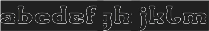 HIGH QUALITY-Hollow-Inverse otf (400) Font LOWERCASE