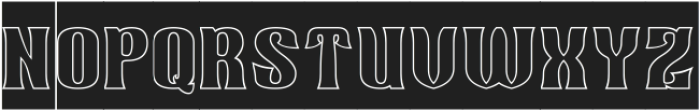 HIGHEST POWER-Hollow-Inverse otf (400) Font UPPERCASE
