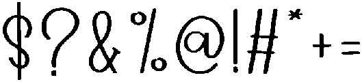 HIGHLAND Regular otf (400) Font OTHER CHARS
