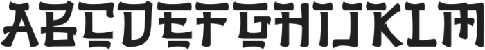 HIZUNA-Regular otf (400) Font UPPERCASE