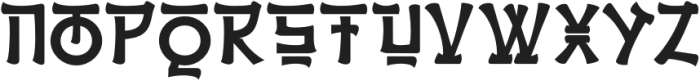 HIZUNA-Regular otf (400) Font UPPERCASE