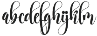 Hi Margaret Regular otf (400) Font LOWERCASE