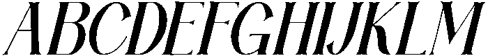 Hiback Italic ttf (400) Font UPPERCASE