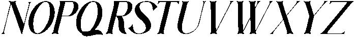 Hiback Italic ttf (400) Font UPPERCASE