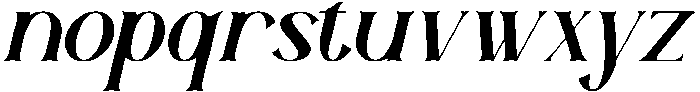 Hiback Italic ttf (400) Font LOWERCASE