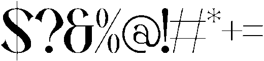 Hiback otf (400) Font OTHER CHARS