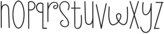 Hickaboy Regular otf (400) Font LOWERCASE