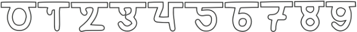 Hida Outline otf (400) Font OTHER CHARS