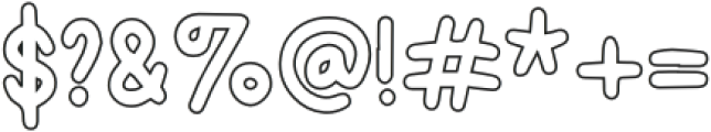 Hida Outline otf (400) Font OTHER CHARS