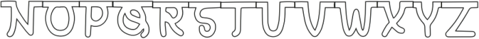 Hida Outline otf (400) Font UPPERCASE