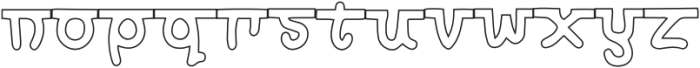 Hida Outline otf (400) Font LOWERCASE