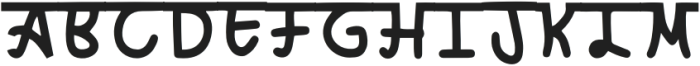 Hida Regular otf (400) Font UPPERCASE