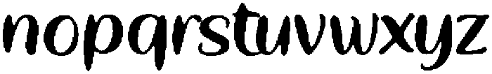 Hidawi ttf (400) Font LOWERCASE