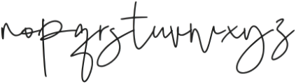 Hidesty Signature Regular otf (400) Font LOWERCASE