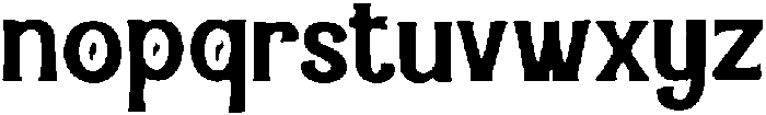 Hidiqe ttf (400) Font LOWERCASE