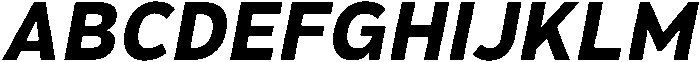 Hidophin-BoldItalic otf (700) Font UPPERCASE