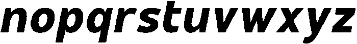 Hidophin-BoldItalic otf (700) Font LOWERCASE