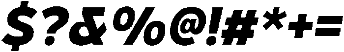 Hidophin Extra Bold Italic otf (700) Font OTHER CHARS