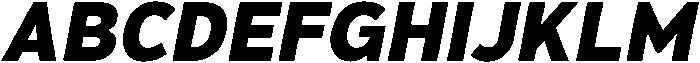 Hidophin Extra Bold Italic otf (700) Font UPPERCASE