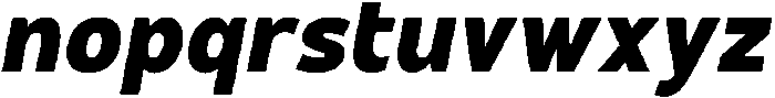 Hidophin Extra Bold Italic otf (700) Font LOWERCASE