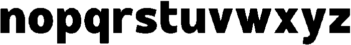 Hidophin Extra Bold otf (700) Font LOWERCASE