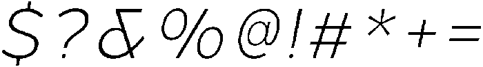 Hidophin Extra Light Italic otf (200) Font OTHER CHARS